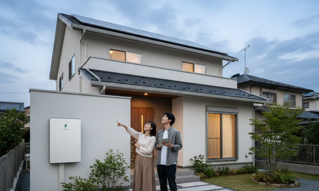 蓄電池設置イラスト