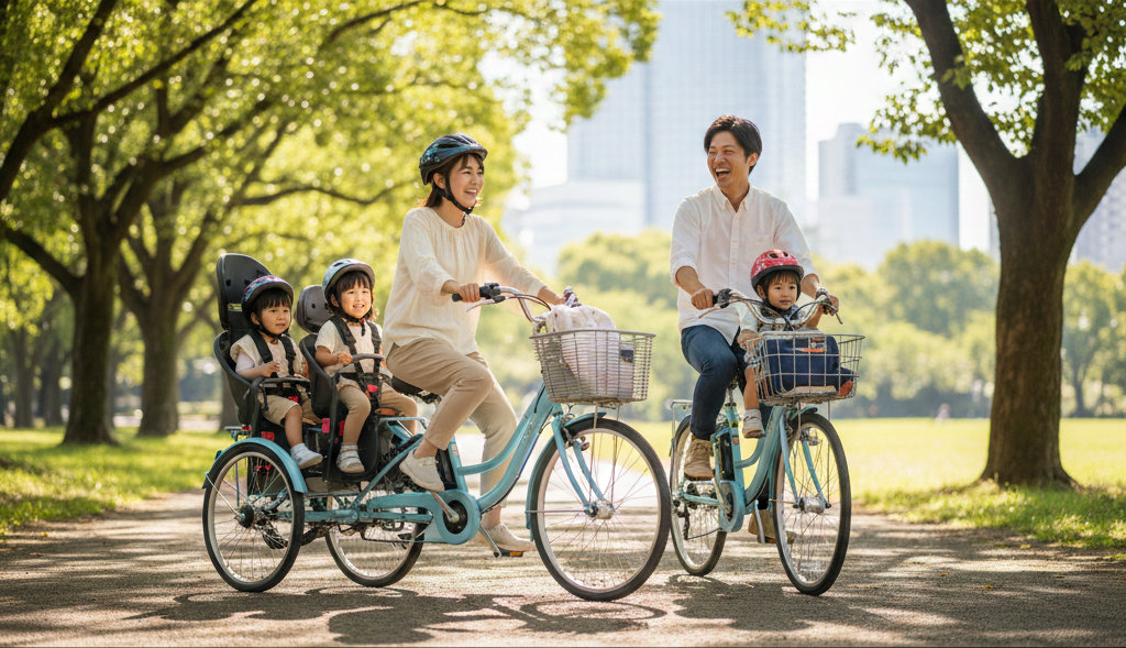 自転車の購入サポートイラスト