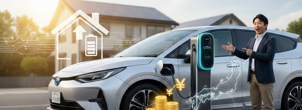 EV充電器設置イラスト